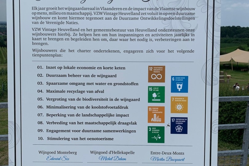 Charter duurzame wijnbouw Heuvelland Charter duurzame wijnbouw Heuvelland